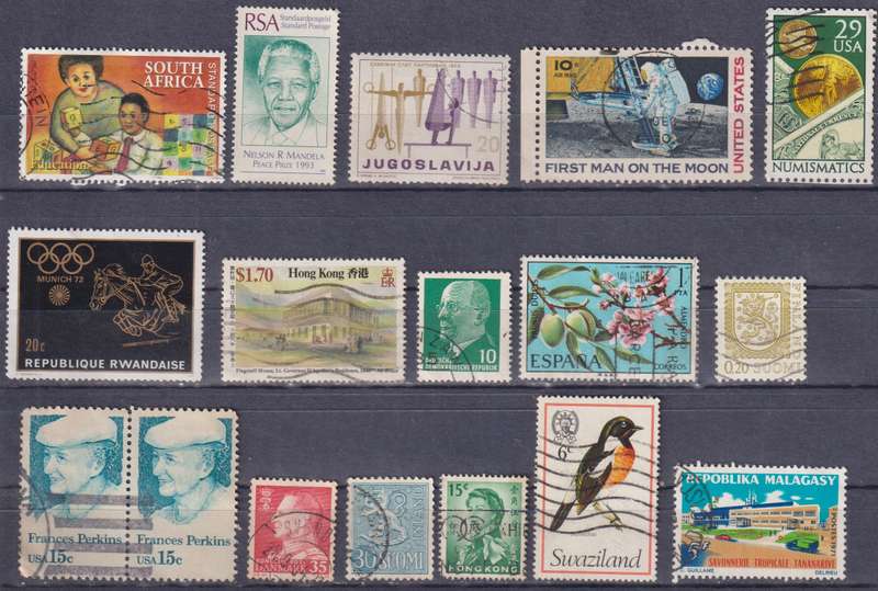 Stamps Mix World Card