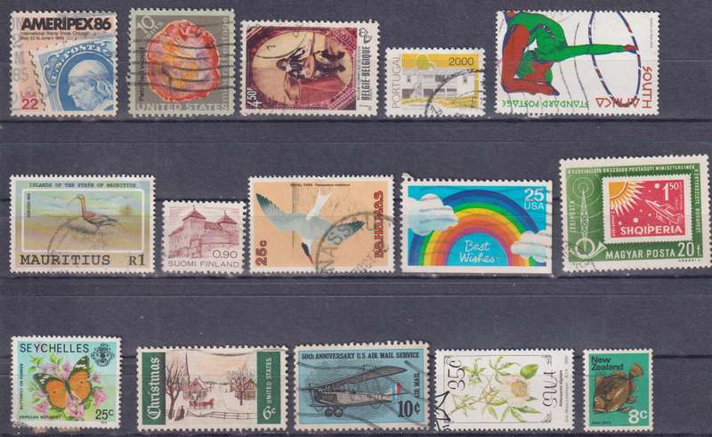 Stamps Mix World Card