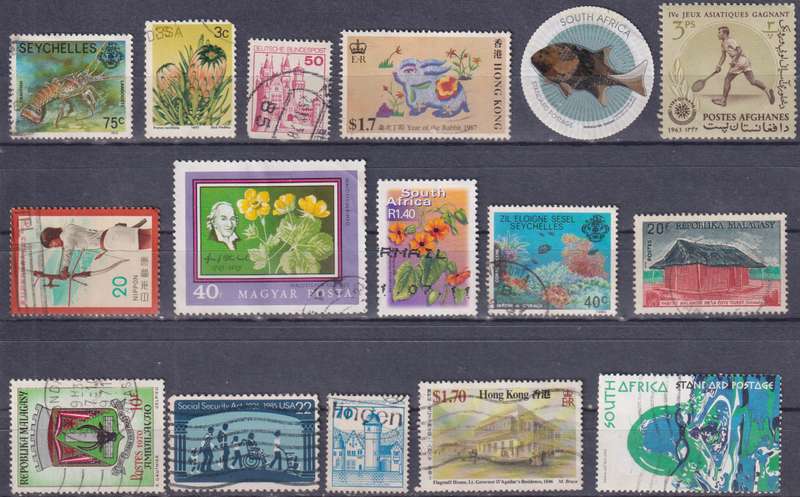 Stamps Mix World Card