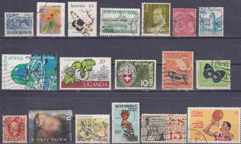 Stamps Mix World Card