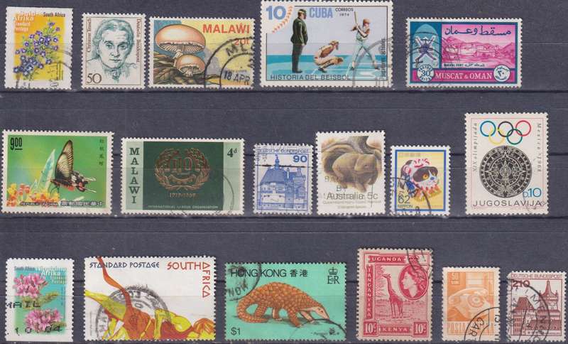 Stamps Mix World Card