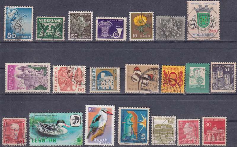 Stamps Mix World Card