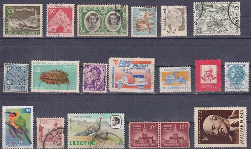 Stamps Mix World Card