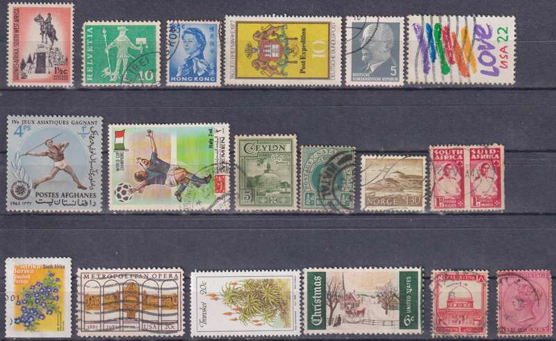Stamps Mix World Card