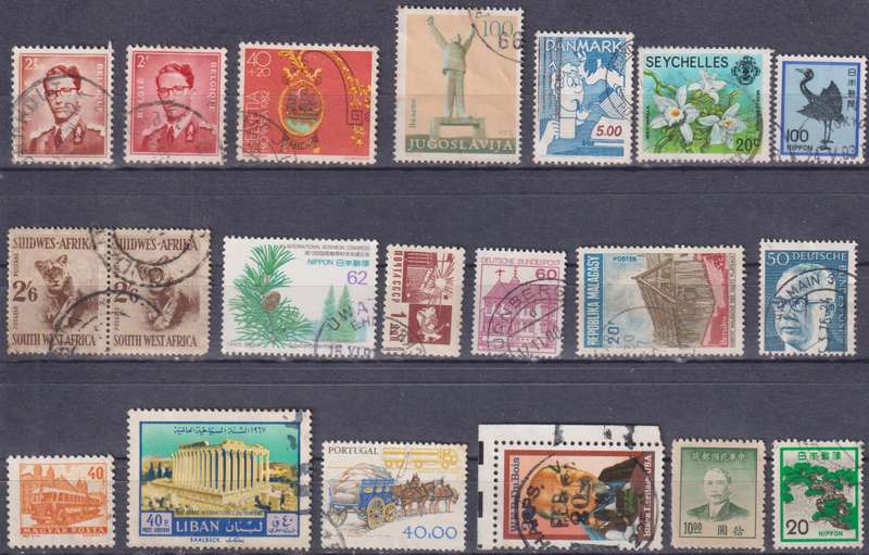 Stamps Mix World Card