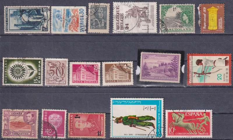 Stamps Mix World Card