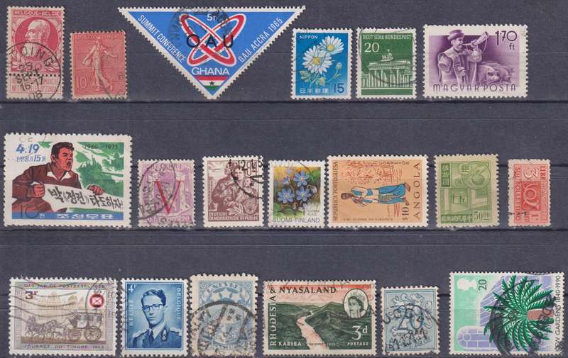 Stamps Mix World Card