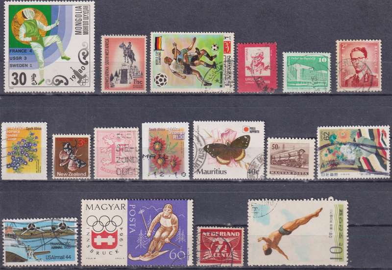 Stamps Mix World Card
