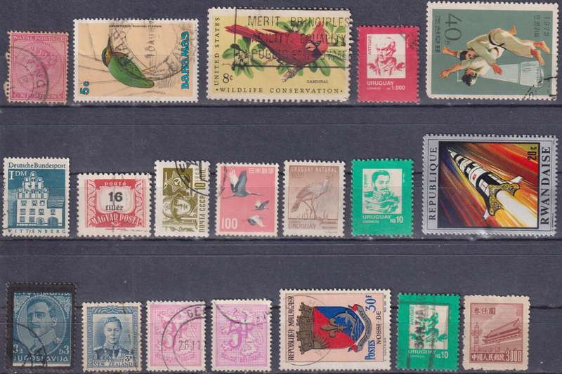 Stamps Mix World Card
