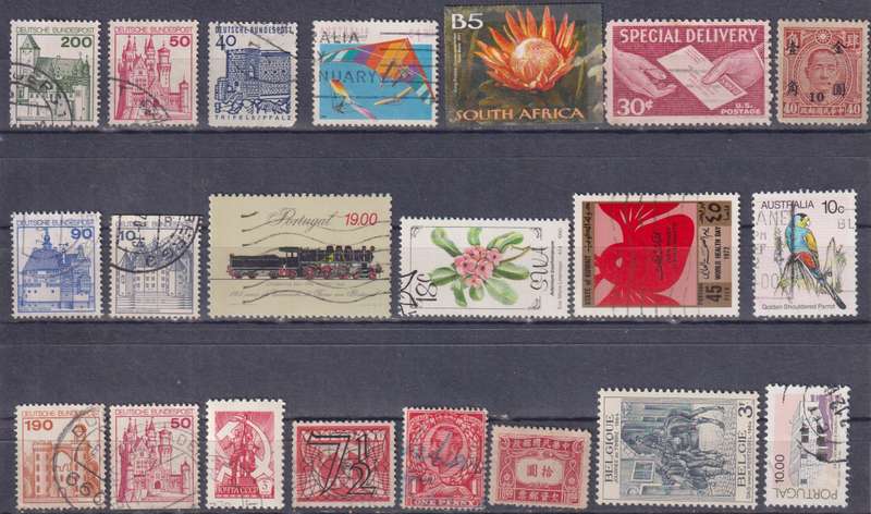 Stamps Mix World Card