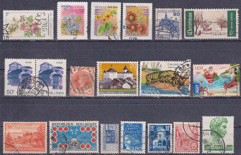 Stamps Mix World Card