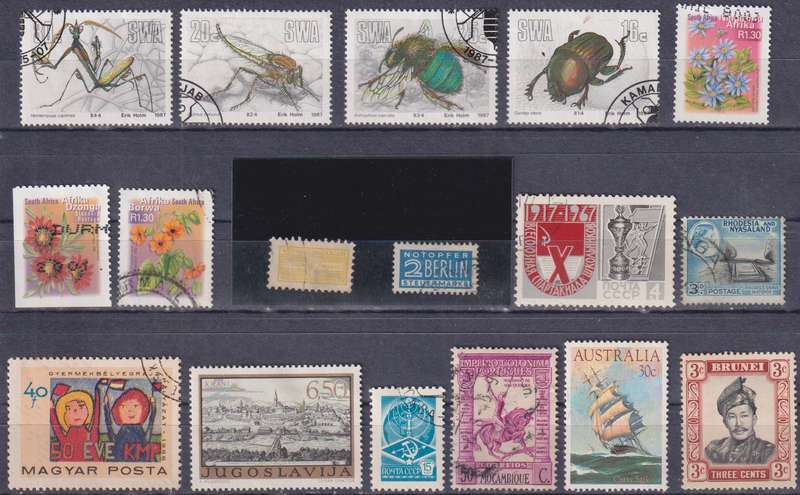 Stamps Mix World Card