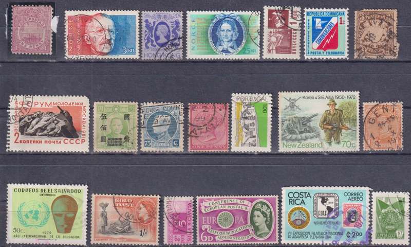 Stamps Mix World Card