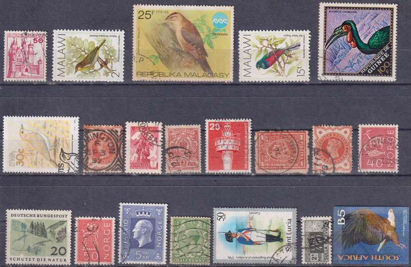 Stamps Mix World Card