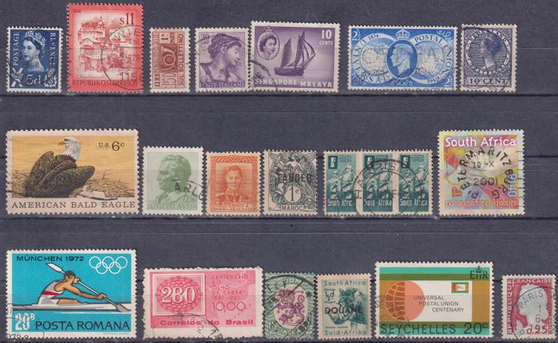 Stamps Mix World Card