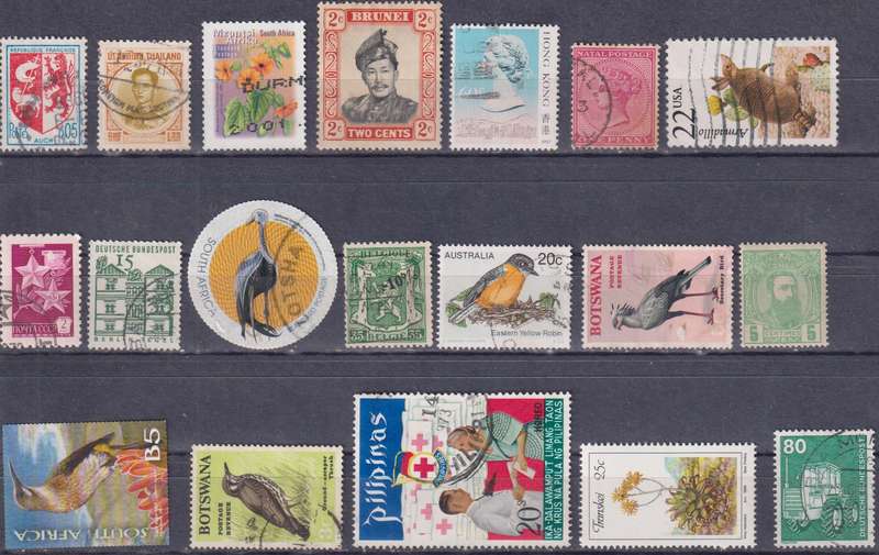 Stamps Mix World Card