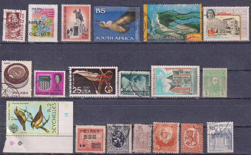 Stamps Mix World Card