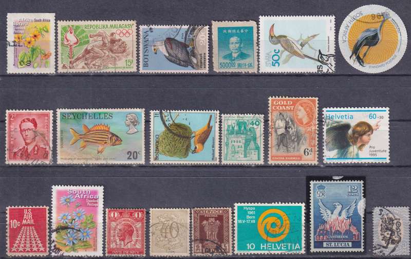 Stamps Mix World Card