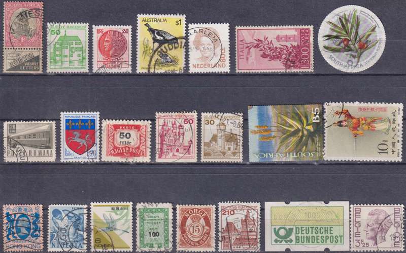 Stamps Mix World Card