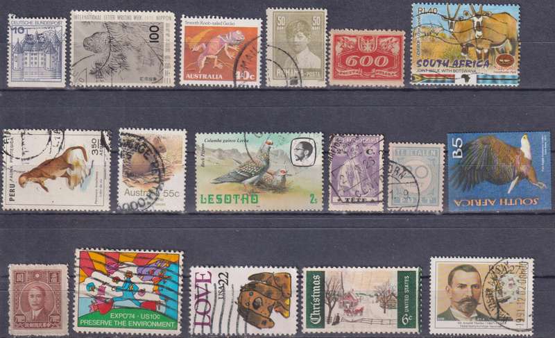 Stamps Mix World Card