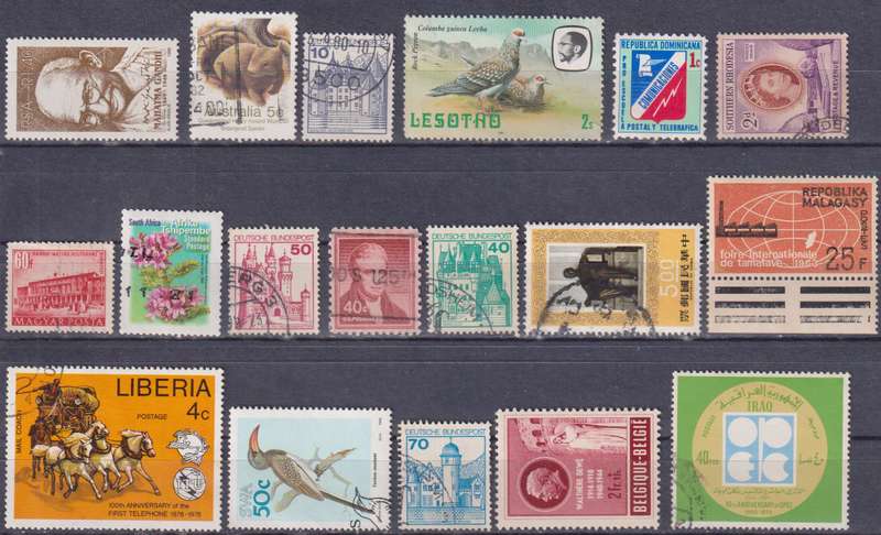 Stamps Mix World Card