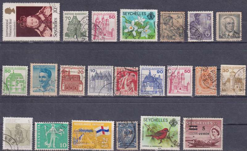 Stamps Mix World Card