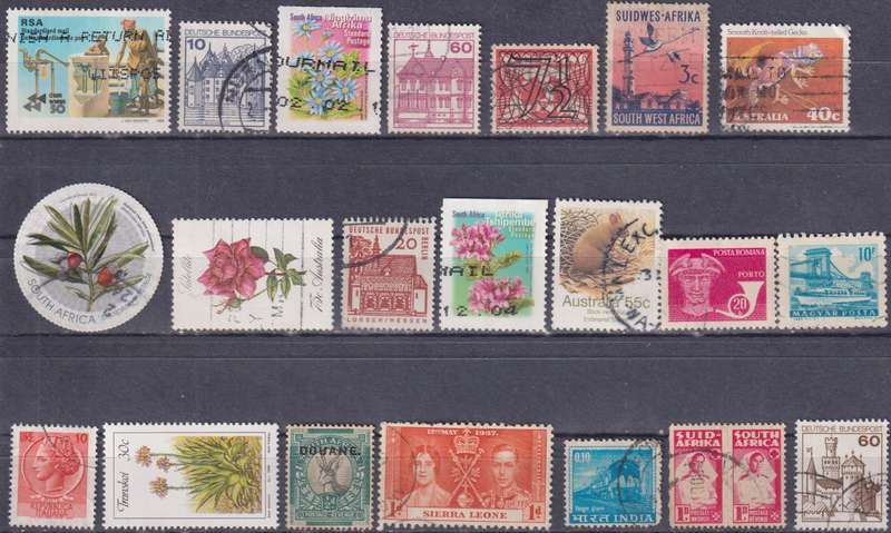 Stamps Mix World Card