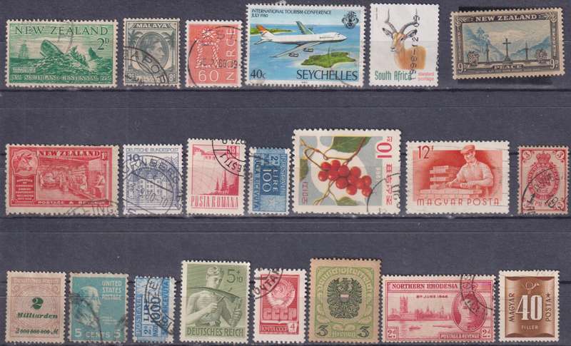 Stamps Mix World Card