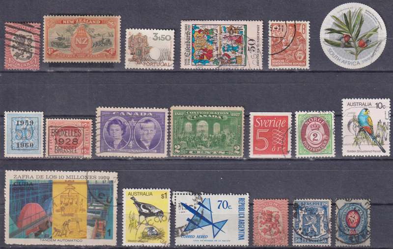 Stamps Mix World Card