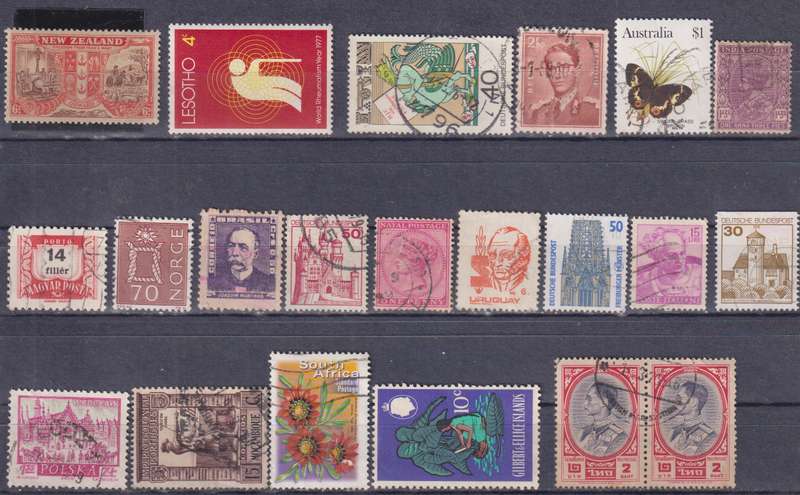 Stamps Mix World Card