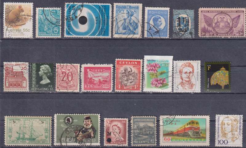 Stamps Mix World Card
