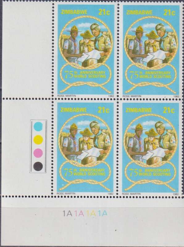 Stamp Control Blocks Zimbabwe