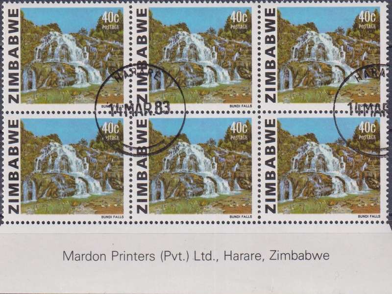 Stamp Control Blocks Zimbabwe