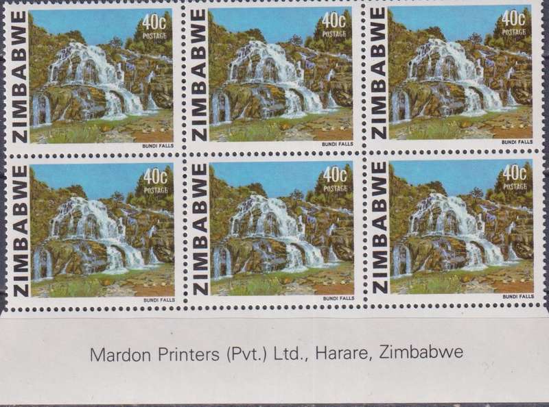 Stamp Control Blocks Zimbabwe