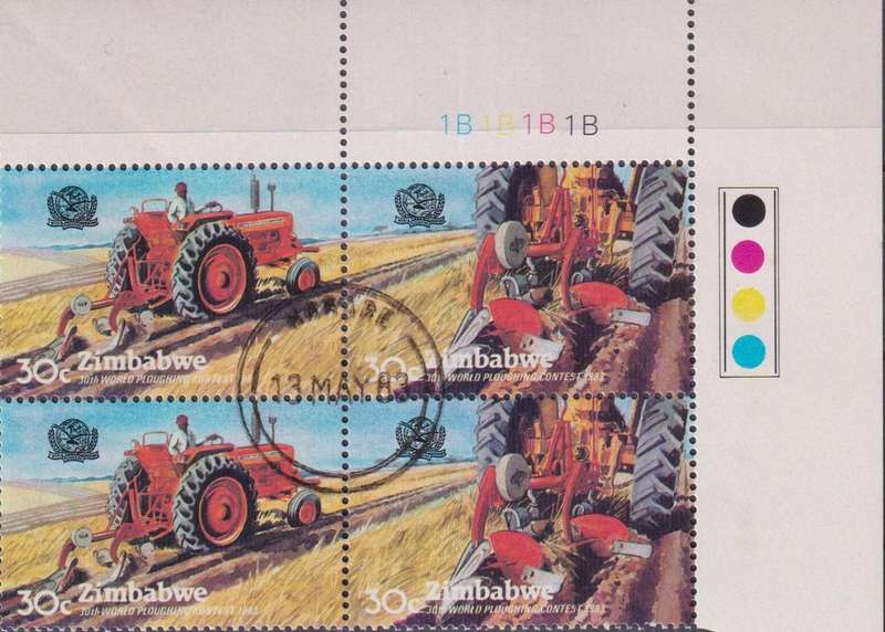 Stamp Control Blocks Zimbabwe