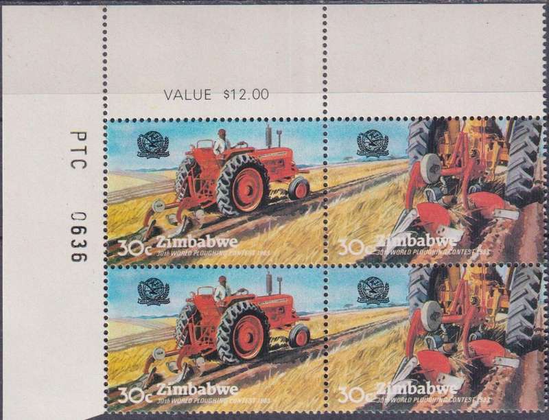 Stamp Control Blocks Zimbabwe