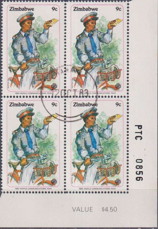 Stamp Control Blocks Zimbabwe