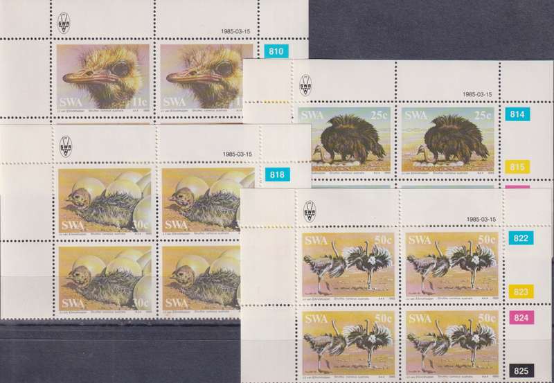 Stamps 1985 South African Ostrich