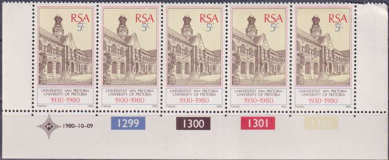 Stamps 1980 The 50th Anniversary of University of Pretoria
