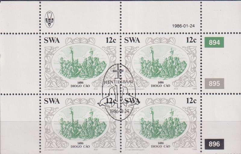 Stamp Control Blocks 1986 Diego Cao