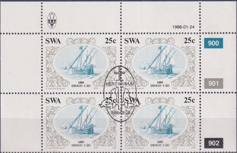 Stamp Control Blocks 1986 Diego Cao