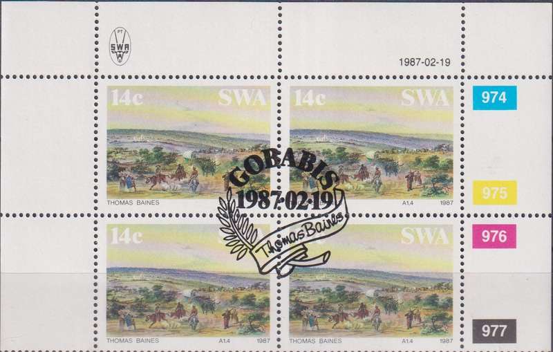 Stamps Control Blocks 1987 Historic Southwest Africa