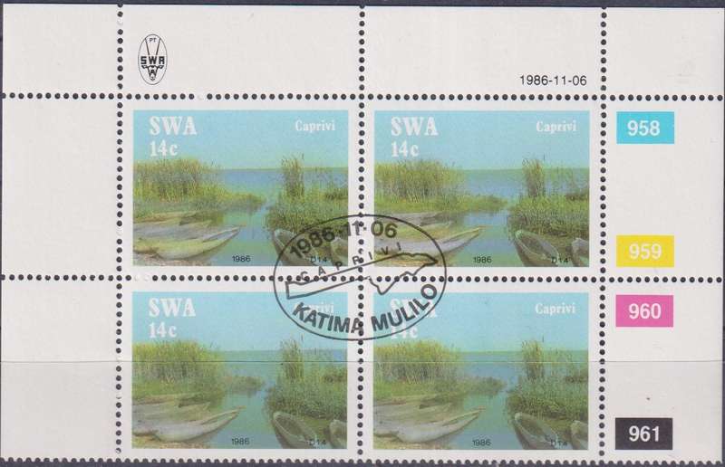 Stamps Control Blocks 1986 Caprivi Strip