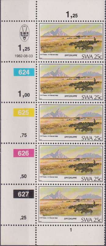 Stamps Control Blocks 1982 Mountains