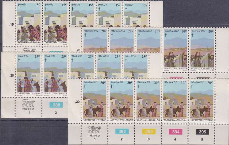 Stamps Control Blocks 1982 Easter
