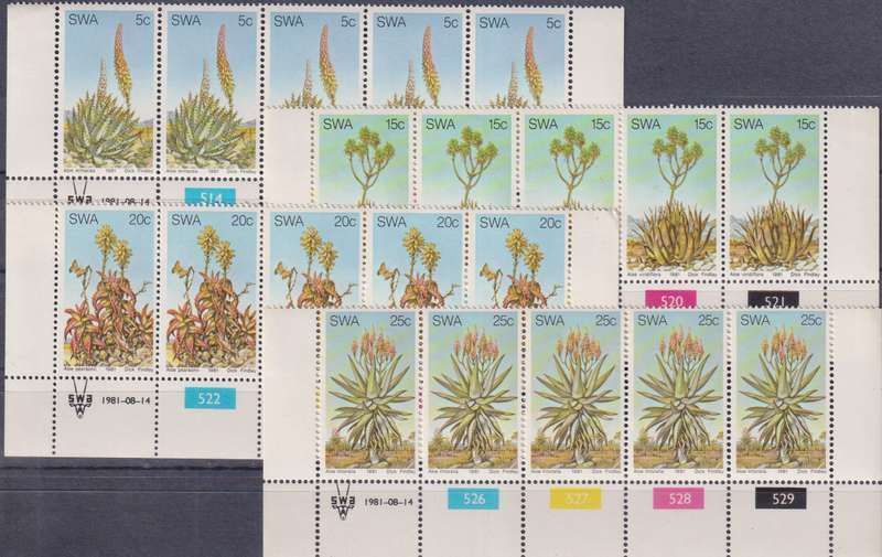 Stamps Control Blocks 1981 Aloes