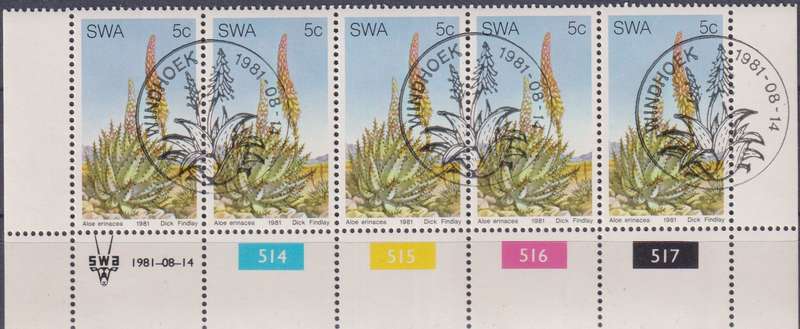 Stamps Control Blocks 1981 Aloes