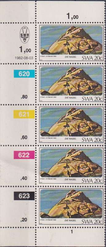 Stamps Control Blocks 1982 Mountains