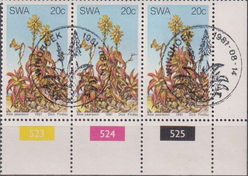 Stamps Control Blocks 1981 Aloes