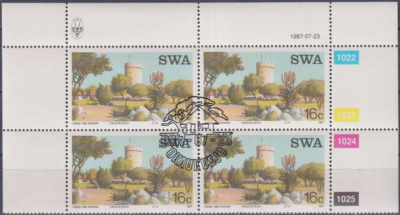 Stamps Control Blocks 1987 Tourist Camps